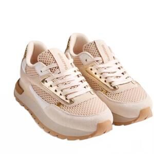 NEW GIOSEPPO women's funkley sneaker in beige